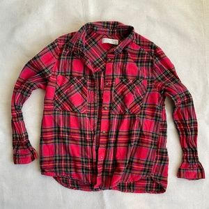 Girls’ Zara Plaid Flannel Shirt